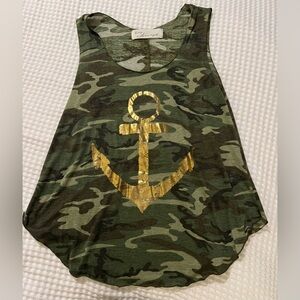 Vintage Havana Green Camo Top